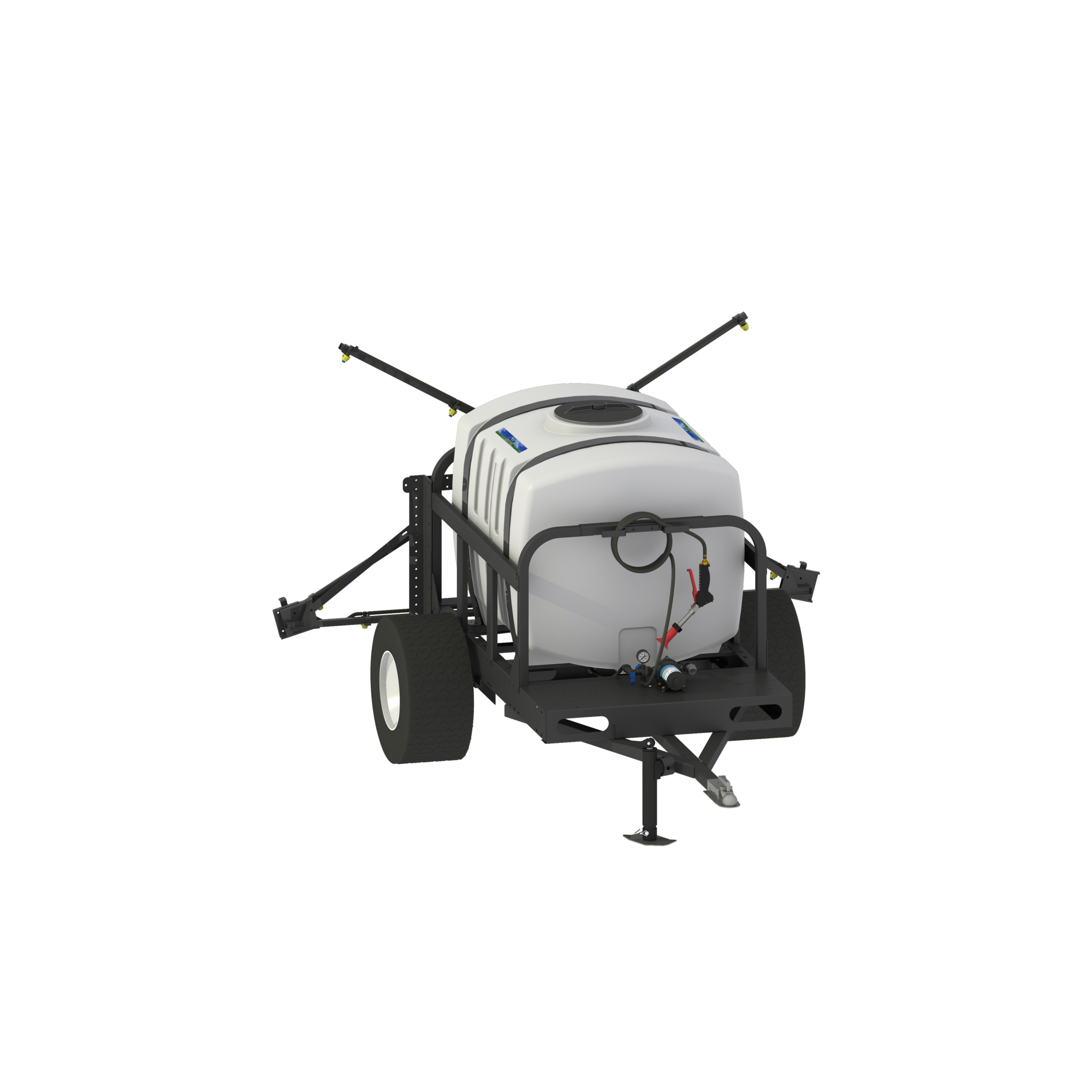 Master MFG Tow Broadcast Sprayer, 200-Gal. Tank, 23ft. Swath, 5.5 GPM, 60 Max. PSI, Model# SLR-N8-200P-MM